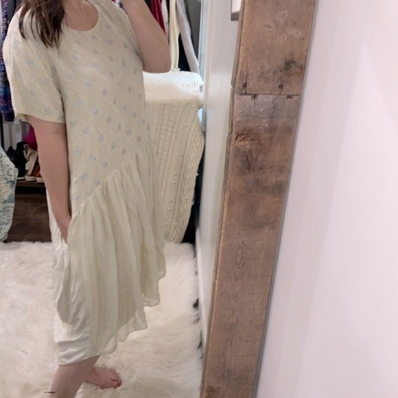 VASNA oversized maxi dress silk and linen blend size medium - Picture 3 of 7